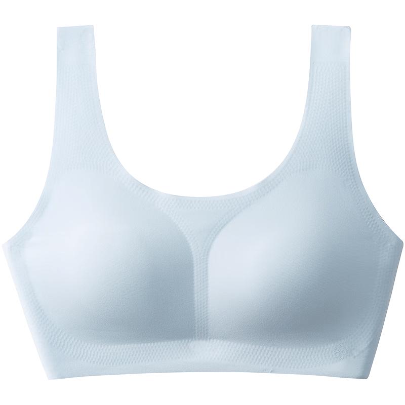 Teen Girls Seamless Wire-Free Vest Bra M/160 светло-синий
