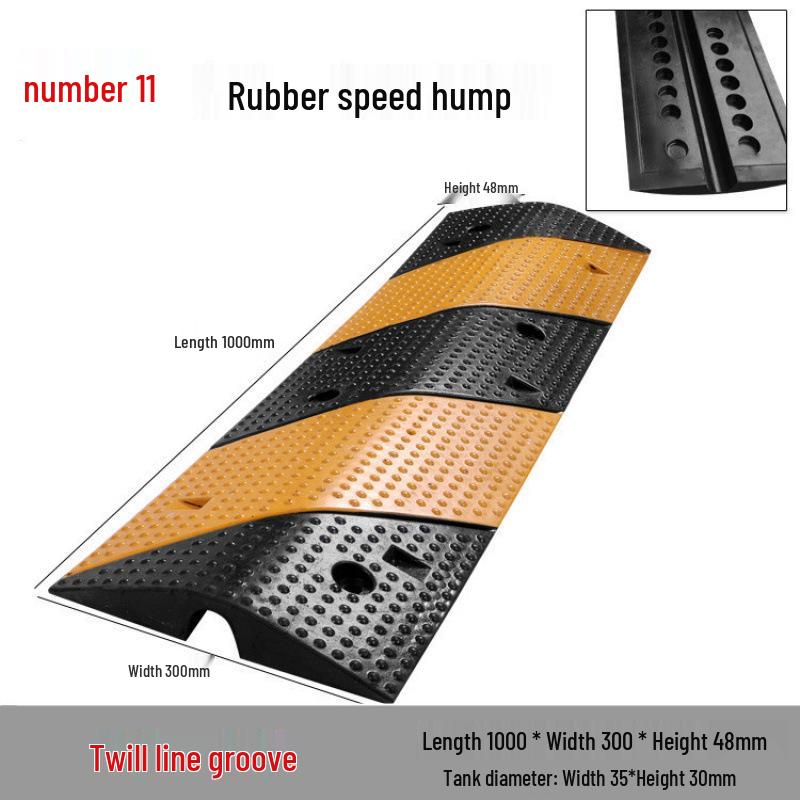 Indoor/Outdoor Cable Protection Rubber Trunking Speed Bump