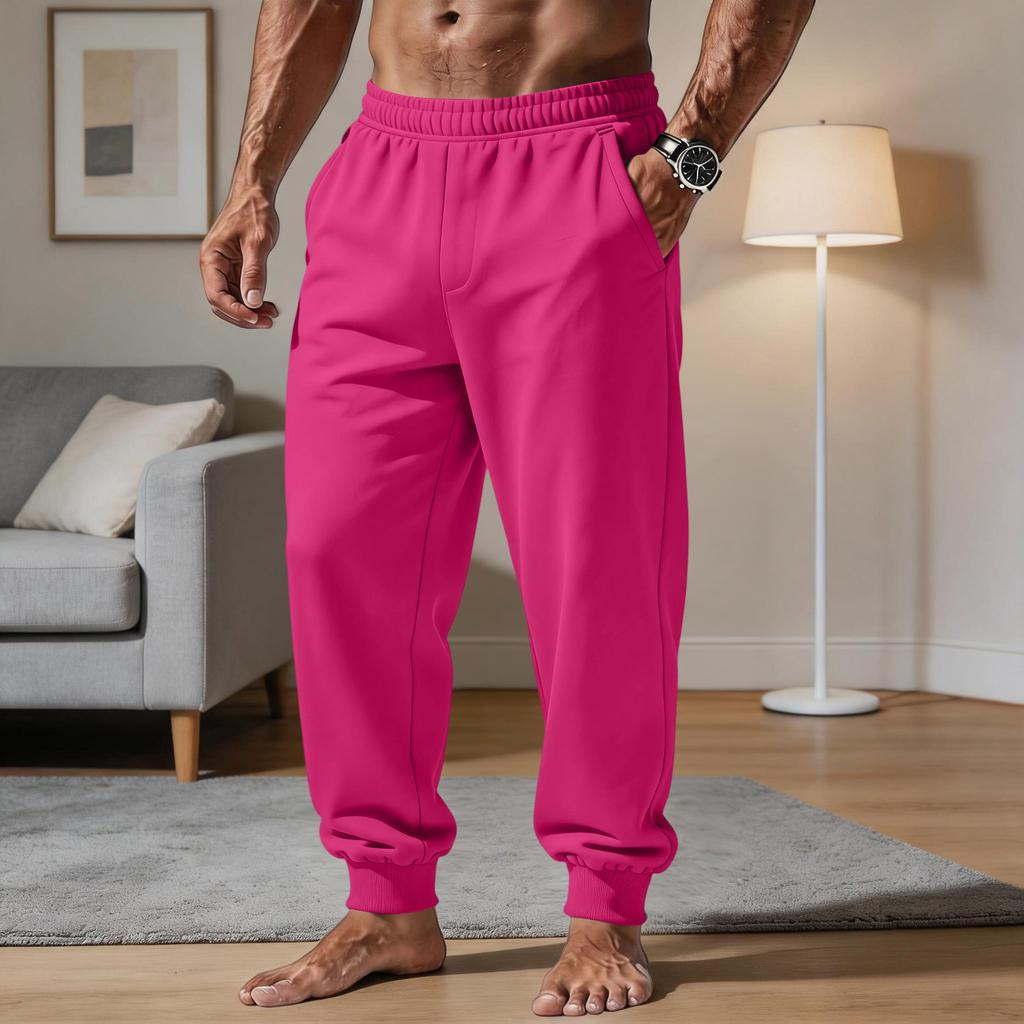 Herren Freizeithose mit lockerem Schnitt und elastischem Bund für täglichen Komfort