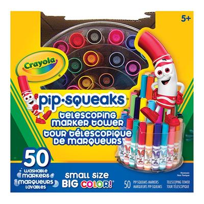 Crayola Removable Marker Pen 50 Colors Marker Tower Pip Squeaks 588750 Genuine Product