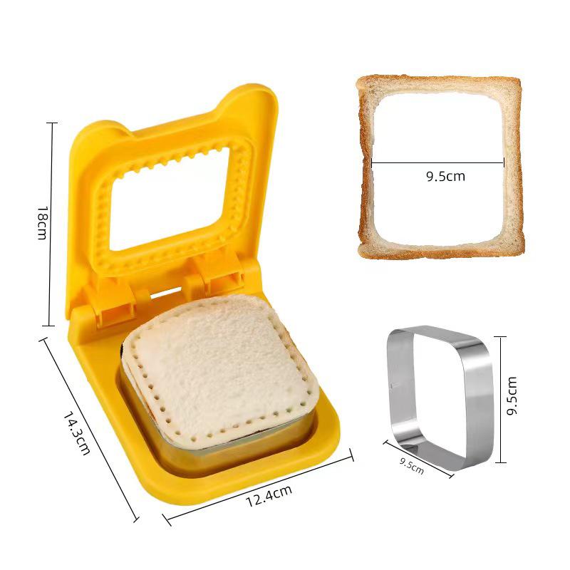 Stainless Steel Sandwich Bread Cutter Mold and Embosser