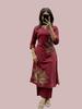 Indian Women Designer Cotton Kurti Pant Set Bollywood Party Wear Top Tunic Kurta Palazzo