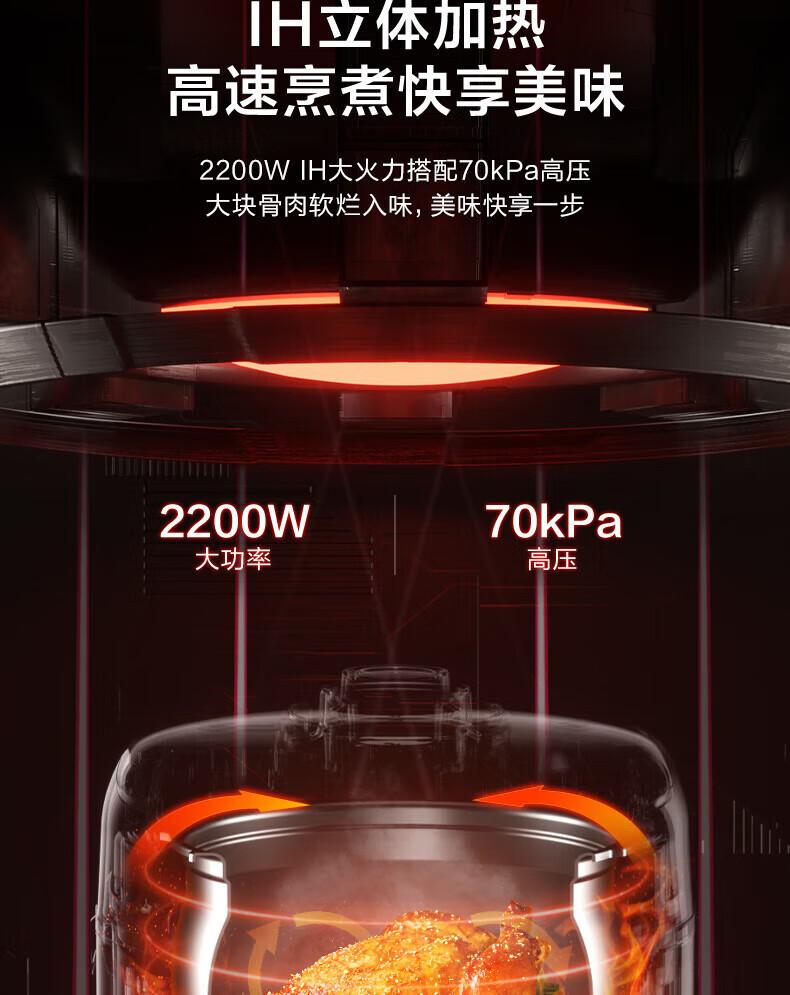 Supor Electric Pressure Cooker Micro Pressure Cooker IH Household High Pressure Rice Cooker 5L