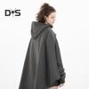 Unisex Hoodie Fake Two-piece Poncho Multi-Layered Irregular Design Thick High Collar Mechanical Style Hoodie Long-Sleeved Daily Sports Street Wear