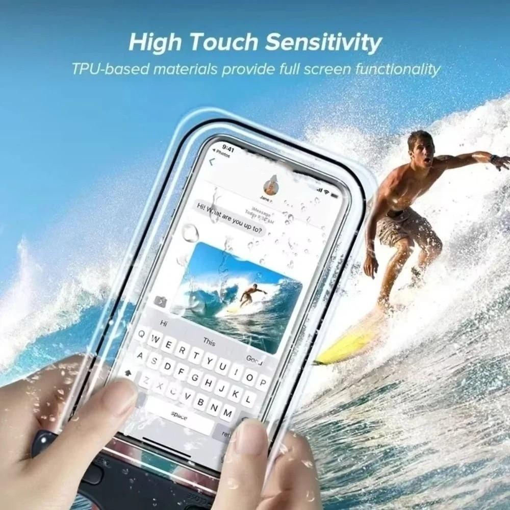 Air Bag Luminous Waterproof Phone Case Phone Protector Pouch  the Water Splashing Festival