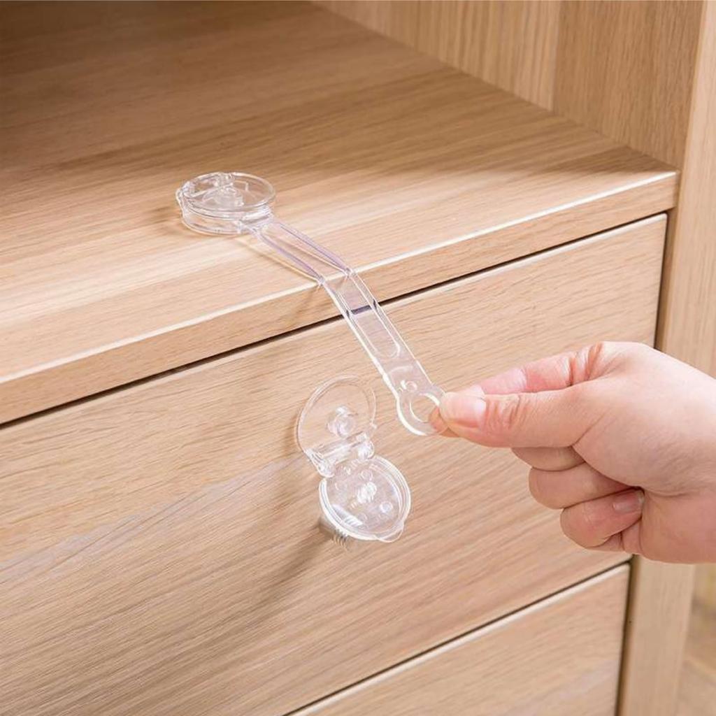 3-20Pcs Child Safety Lock Transparent Anti-Opening Multi-Functional Soft Strap Safety Lock Anti Pinch Safety Protection Buckle