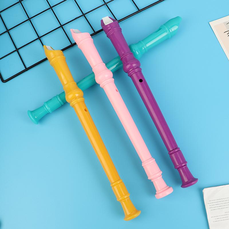 1Pc 8 Holes Plastic Recorder Long Flute Woodwind Instrument Colorful Kids Gift Flute For Clarinet Beginner Flute Woodwind