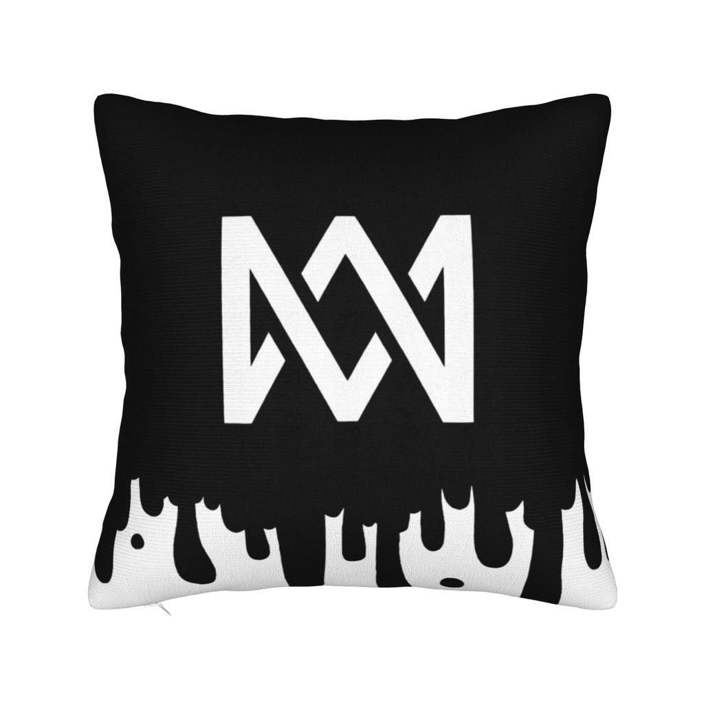 Marcus And Martinus MM Square Pillow Cases  Cushion Covers Funny Zipper Decorative Pillowcase for Home 4040cm