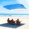 Auvent de Parasol de Plage Coupe-Vent Bloquant les UV à Ouverture Rapide, Tente de Camping Portable pour Usage Extérieur