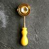 1Pc Wax Stamp Seal Spoon Retro Handle Sealing Wax Melting Spoon for Wax Sealing Decorative Wax Stamp Craft Gift