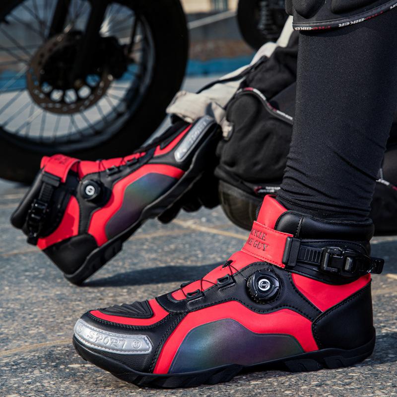 Wear Resistant Riding Motorcycle Shoes Men's Women's Off-road Racing Couple Travel Commuting Knight Boots