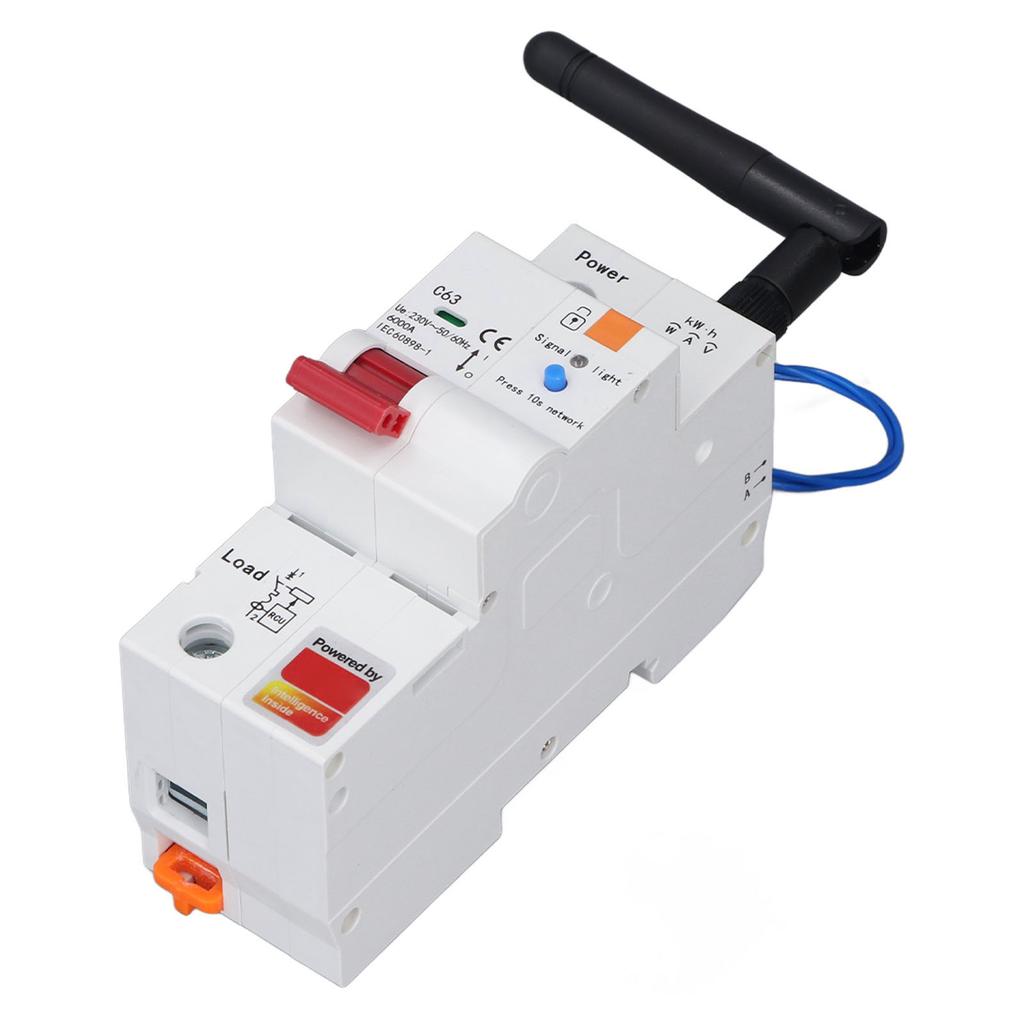 for Zigbee Smart Circuit Breaker 1P 63A Remote Control WIFI Metering Circuit Breaker for Tuya
