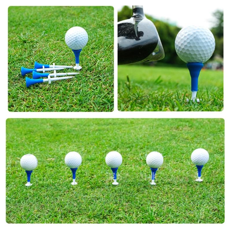 5 Pcs Height Adjustable Golf Ball Holder Stable Training Ball Stand Golf Ball Tee Outdoor Golf Sports Accessories