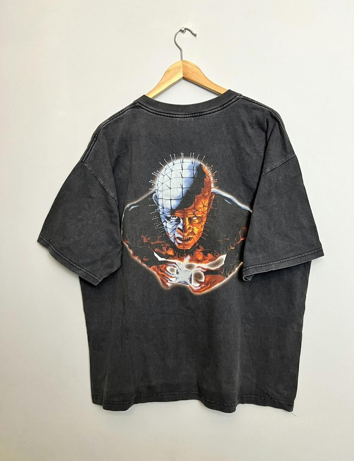 Rare Hellraiser 90s Vintage Movie Gabber Horror Tee Grail xl black Unisex T-Shirt M