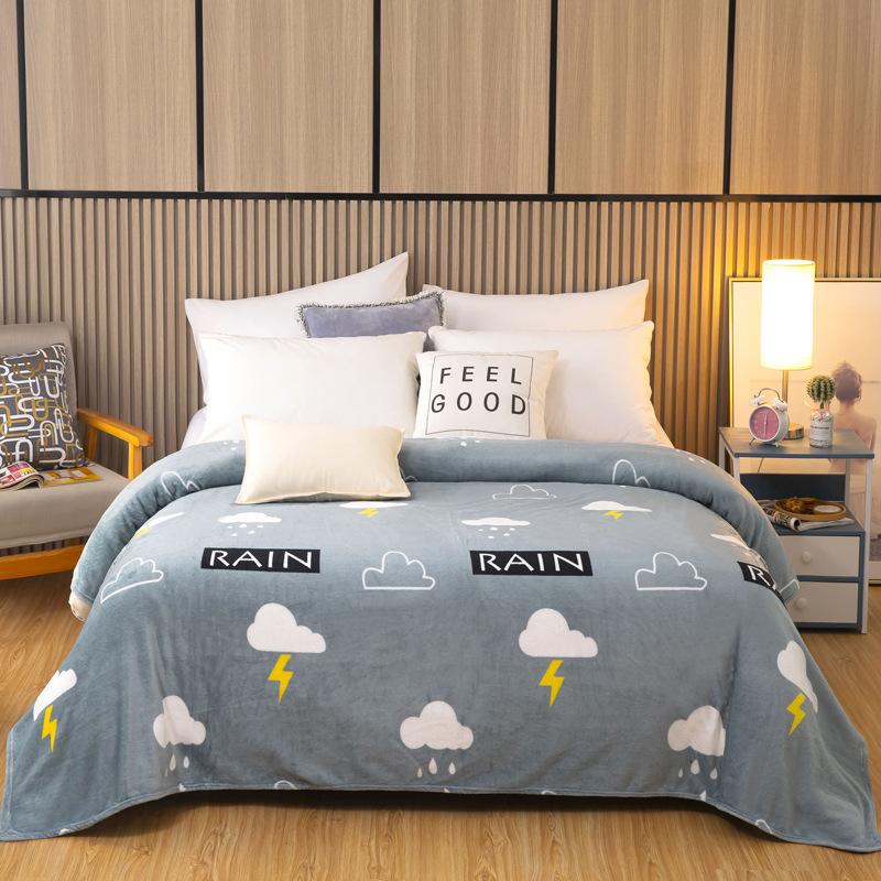 Feste Decke Mode Korallenvlies Haushalt Büro Nickerchen Tragbar Bequem Hautfreundlich Warm Bettwäsche Luxus Waschbar Zuhause