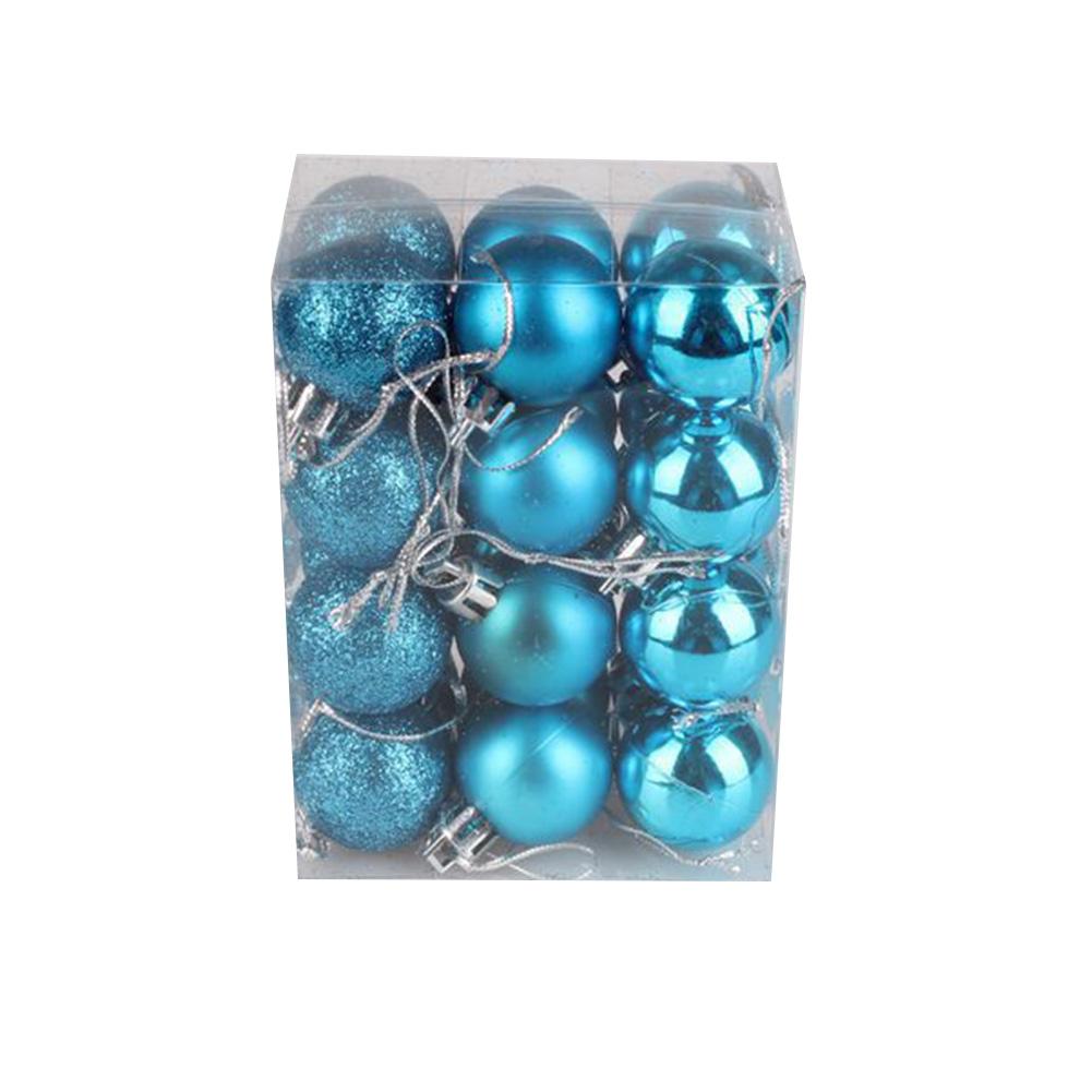 24X Store Julepynt Kuler Tre Julekuler Fest Bryllup Ornament 3cm