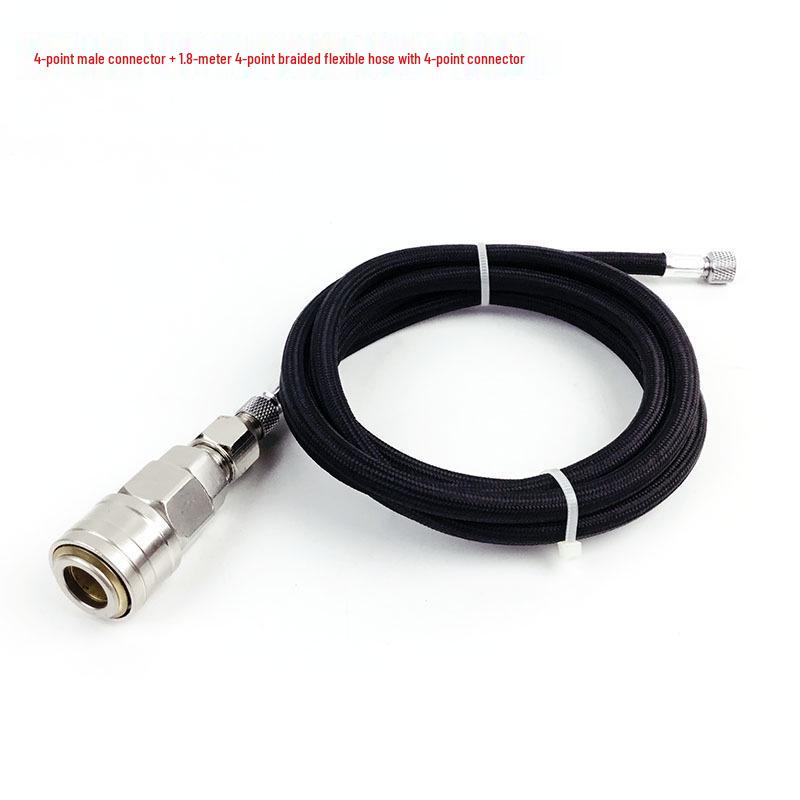 Airbrush Compressor Hose with 1/4 To 1/8 Adapter for Spray Gun Quick Connect