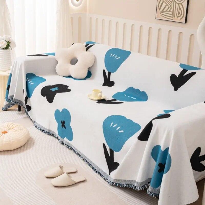 Tulip Sofa Cover Mat Funda Sofas Ajustables Throw Blanket Living Room Sofa Couple Position Modern Throw Camping Picnic Blanket