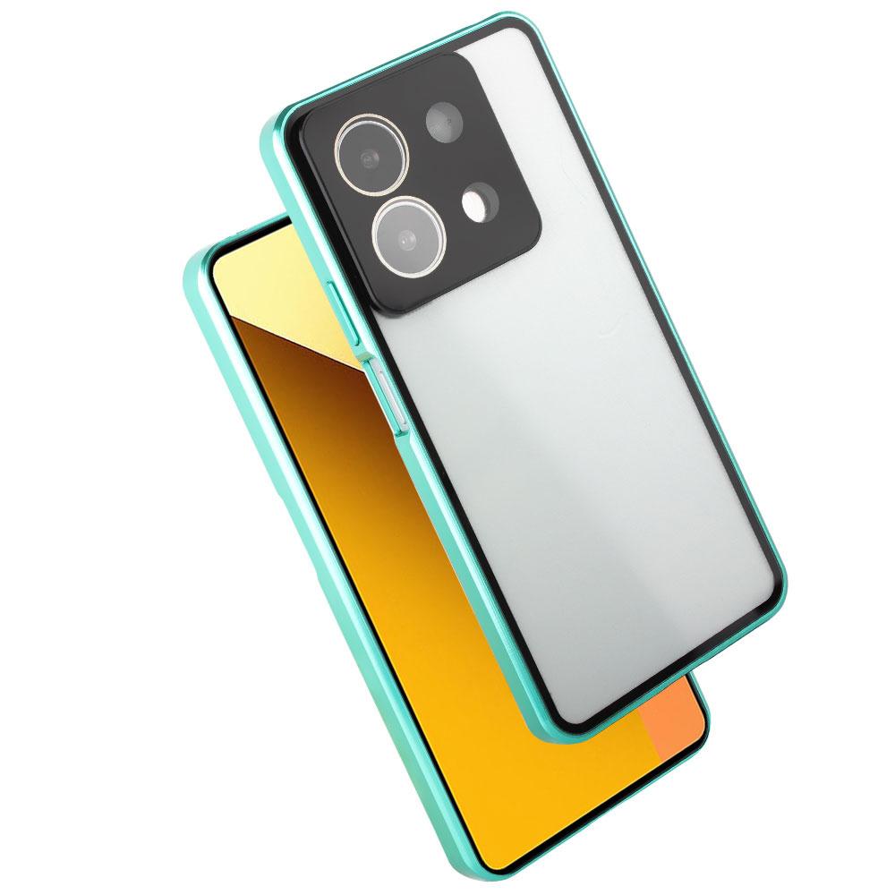 Case for Xiaomi Redmi Note 13 5G, Magnetic Dual Glass, Green