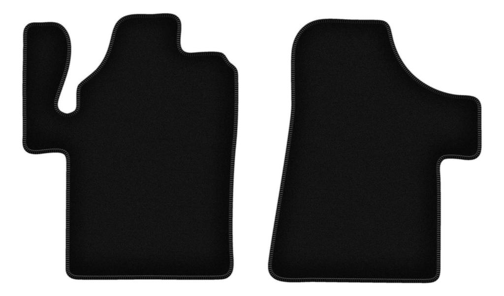 BASIC black velour floor mats for: Mercedes Vito II W639 delivery van (2003-2014)