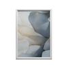 Floral Elegance In Shades of Blue Floral Elegance In Shades of Blue, 50X70 Cm, Black Aluminum Frame, 230 Gsm Matte Paper