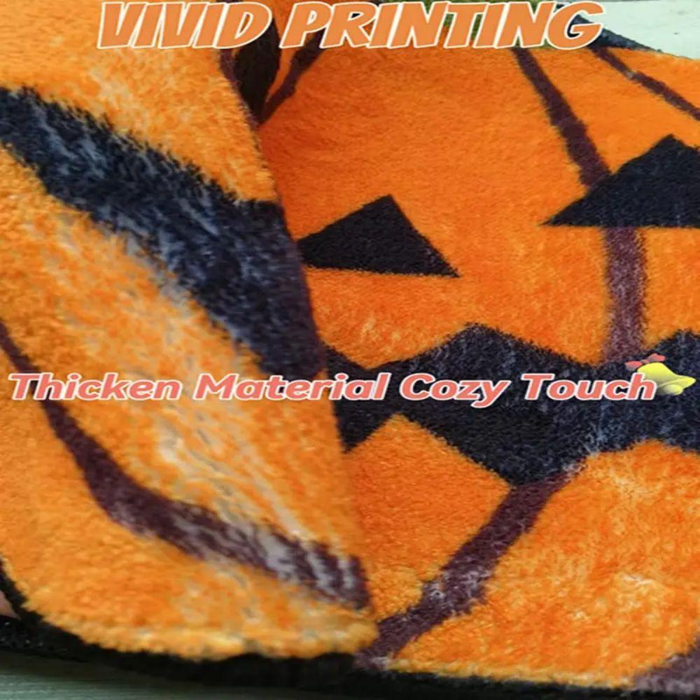 VIKAMA Halloween Pumpkin Rug Soft and Comfortable Bathroom Floor Mat Entrance Welcome Door Mat Festival Home Decoration