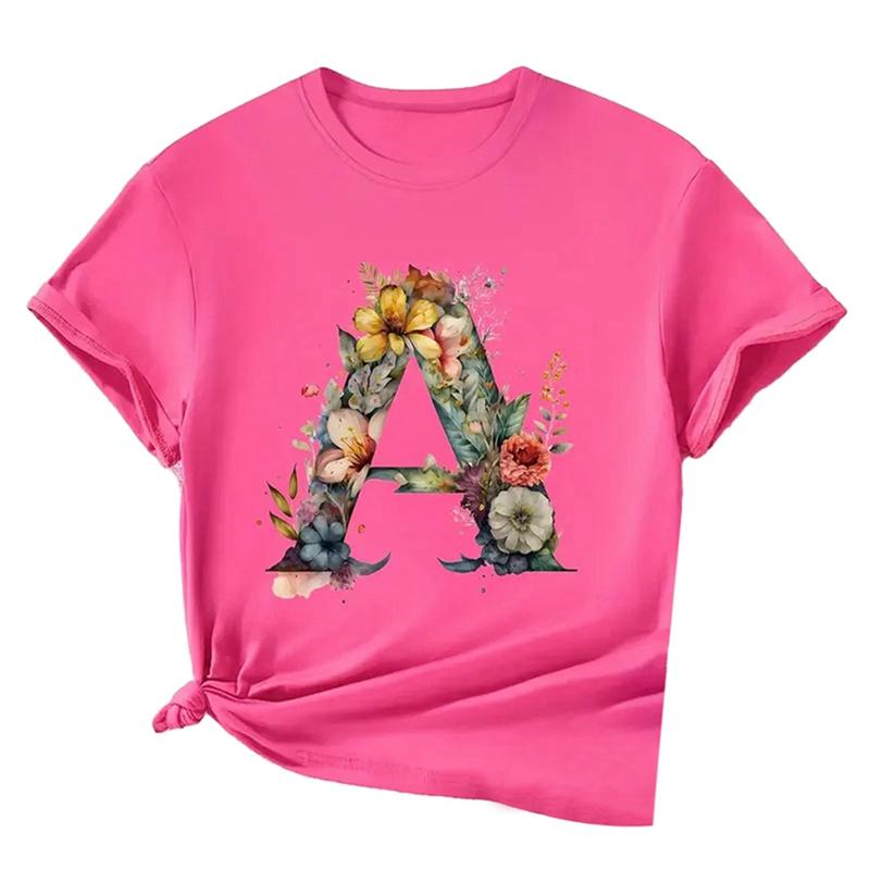 

Детская футболка с принтом букв для девочек 6-15 лет 11Y