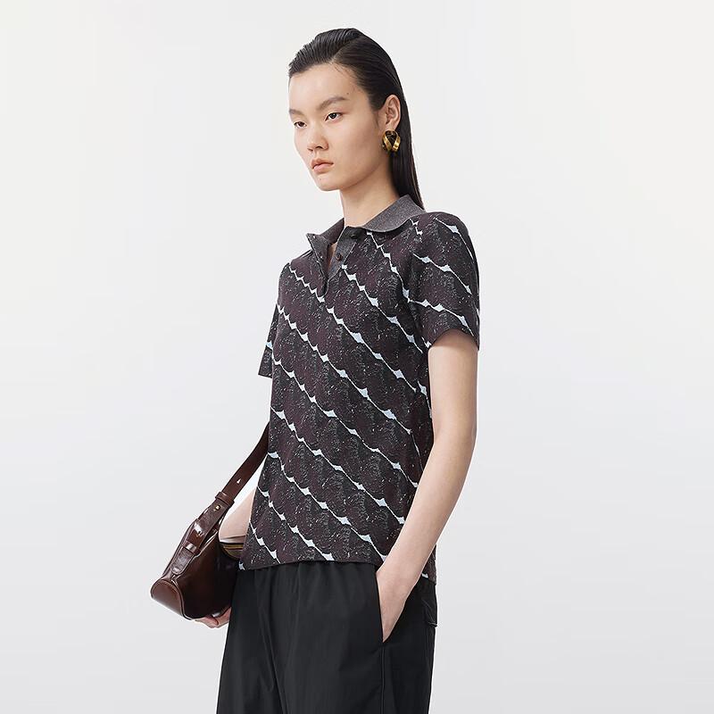 JNBY Women's 2025 Summer Polo Knit Top