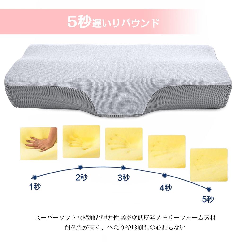AYO No Neck Sleeping Memory Foam Adjustable Concave Stabilizes Your Head and Put Any Burden on Your Neck or Memory Foam For Back and Side Breathable