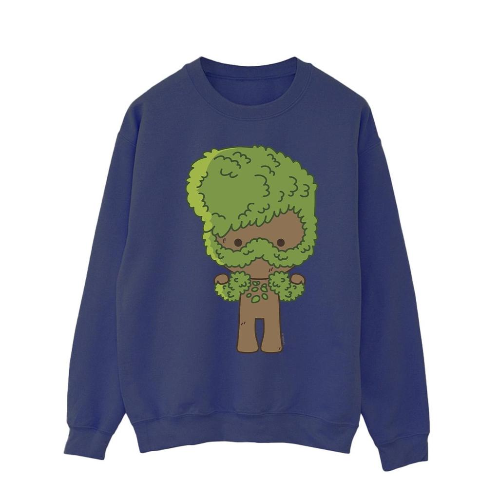 Marvel Mens I Am Groot Chibi Flex Sweatshirt