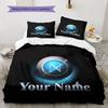 SSC Napoli Custom Name Pattern Bedding,Quilt Set Quilt Cover Pillowcase Home Birthday Gift(1 * duvet cover + 2 * pillowcase, without core)
