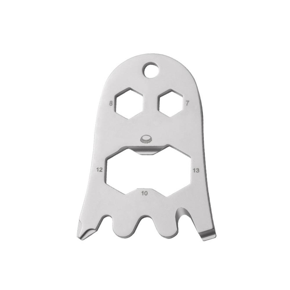 Stainless Steel Card Bottle Opener Halloween Ghost Mountaineering Buckle For Camping and Hiking