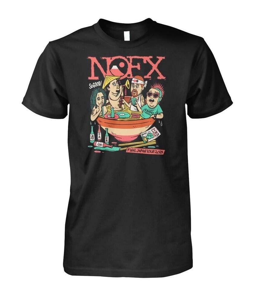 Nofx Final Japan Tour 2024 Cotton Unisex Classic Black Cotton Tshirt Size S5XL Unisex T-Shirt XXXXL