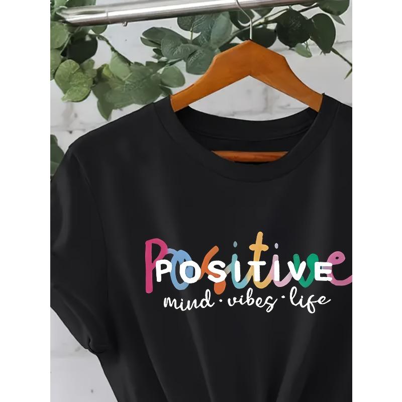 European sizes Letter Print Casual Women'S Summer Clothing, New Short-Sleeve T-Shirt for Spring And Summer