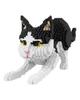 16039 Perserkatze Schwarzes Kätzchen Tierständer Haustier 3D Modell DIY Mini Diamantblöcke Ziegel Bauspielzeug für Kinder keine Box