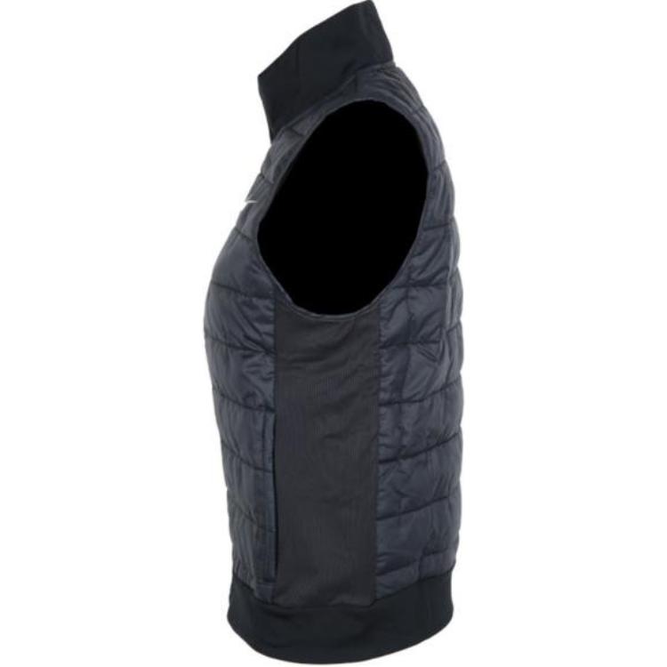 Nike Solid Color Logo Print Stand Collar Zipper Casual Sleeveless Vest Women Vests Black DD6085-010