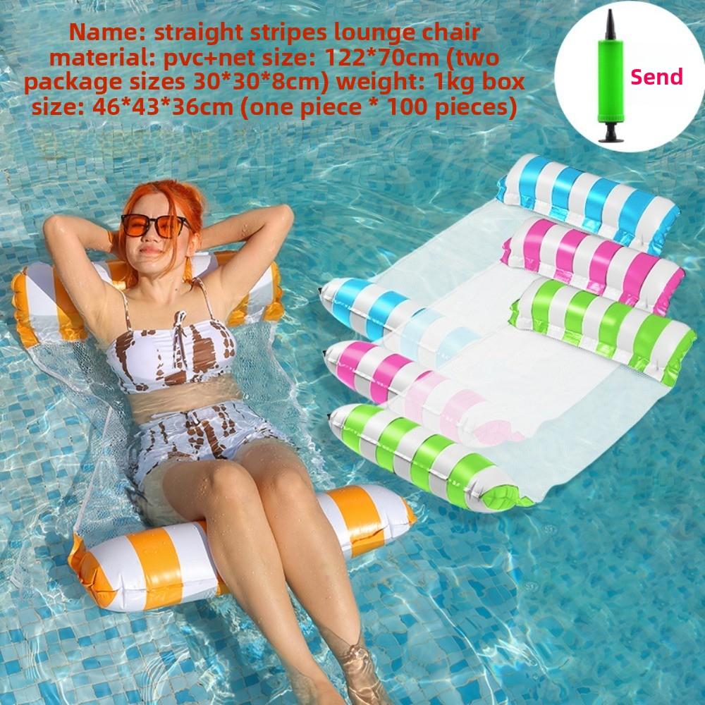 Water Hammock Adult Inflatable Floating Bed Inflatable Lounge Chair Water Floating Two-tube Hammock Four-tube Hammock