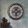 Gear Wall Clock Industrial Mechanical Style Retro Clock Hollow Living Room Clock Shop Decoration Silent Clock