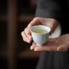 Flower cup ceramic solid color tea cup tea cup single cup thin tire household celadon white porcelain tea literati tea cup