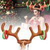New Year Decoration Christmas Game Antler Hat Santa Funny Reindeer Inflatable Toys Ring Toss