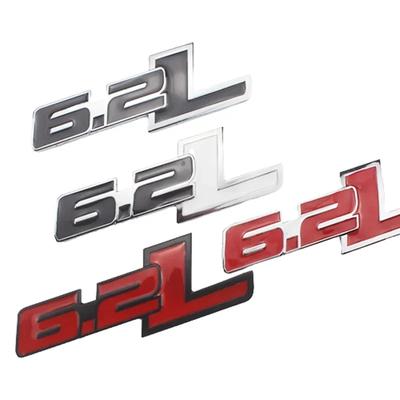 Autocollant Emblème Badge Métal 3D 6.2L Logo Coffre Arrière Voiture Pour Raptor F150 Hummer H2 C7 Camaro Challenger