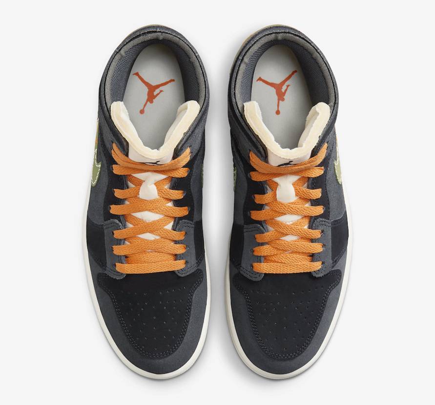 FD6817-003 Nike Air Jordan 1 Mid SE Craft Anthracite Light Olive (Men's)