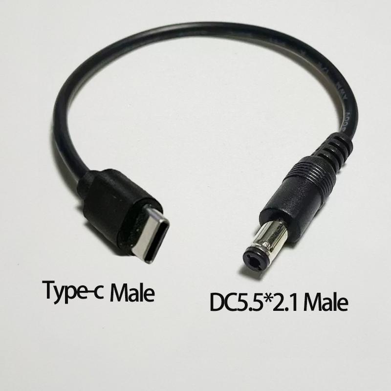 

1PC DC5521MM Female/Male To Type-C Charging Cable Compatible with Mobile Phone/tablet Power Supply Cable and 5V Connection Cable