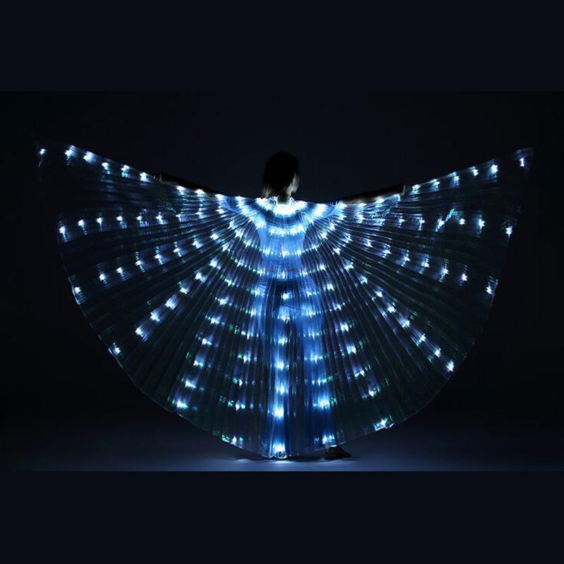 LED Luminous Butterfly Wings - Belly Dance, Fairy Costume, Catwalk Fluorescent Cloak