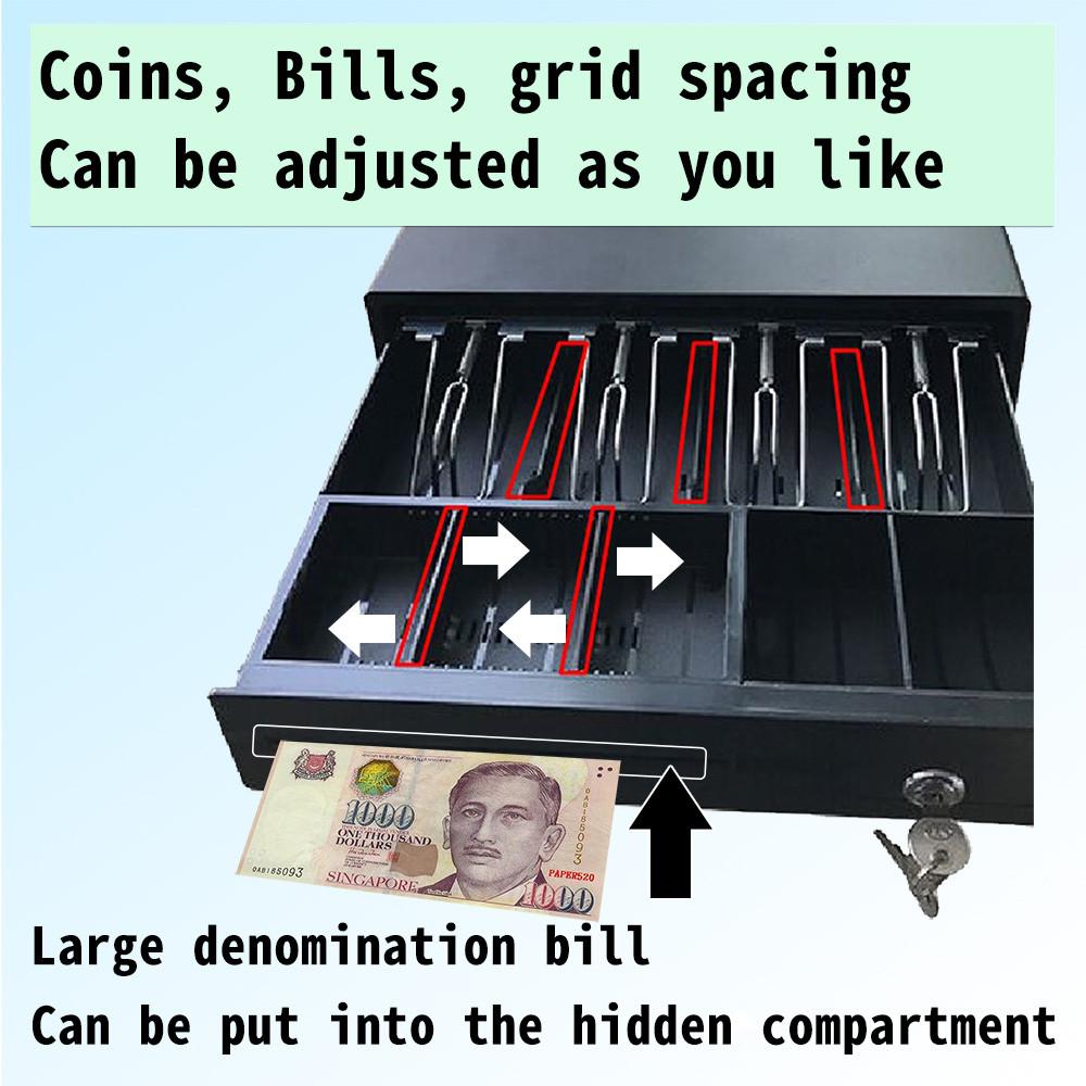 Point of Sale (POS) System Save Money Box Store Coffee Shop Cash Register Commercial Metal Cash Drawer