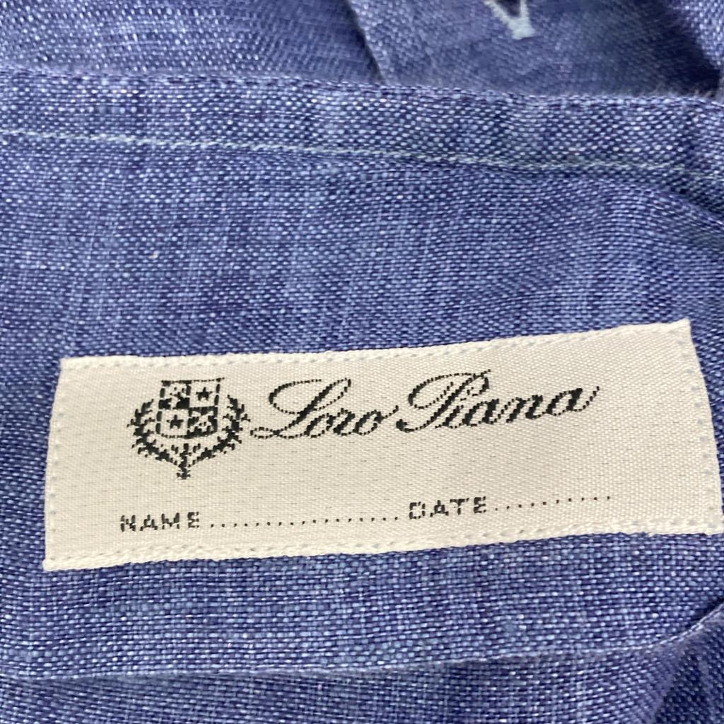 Loro Piana Short sleeve shirt tops blueUsed
