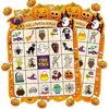 24 Players Halloween Bingo Game Cards for Kids Boys Girls Halloween Party Bingo Games for Classroom Game School Family Activity