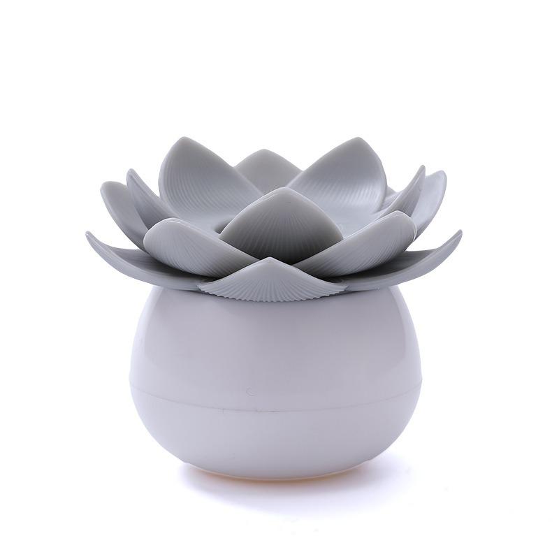 Exquisite Lotus-shaped Cotton Swab Box, Portable Cotton Swab Holder, Toothpick Storage, Covered Cotton Swab Seat