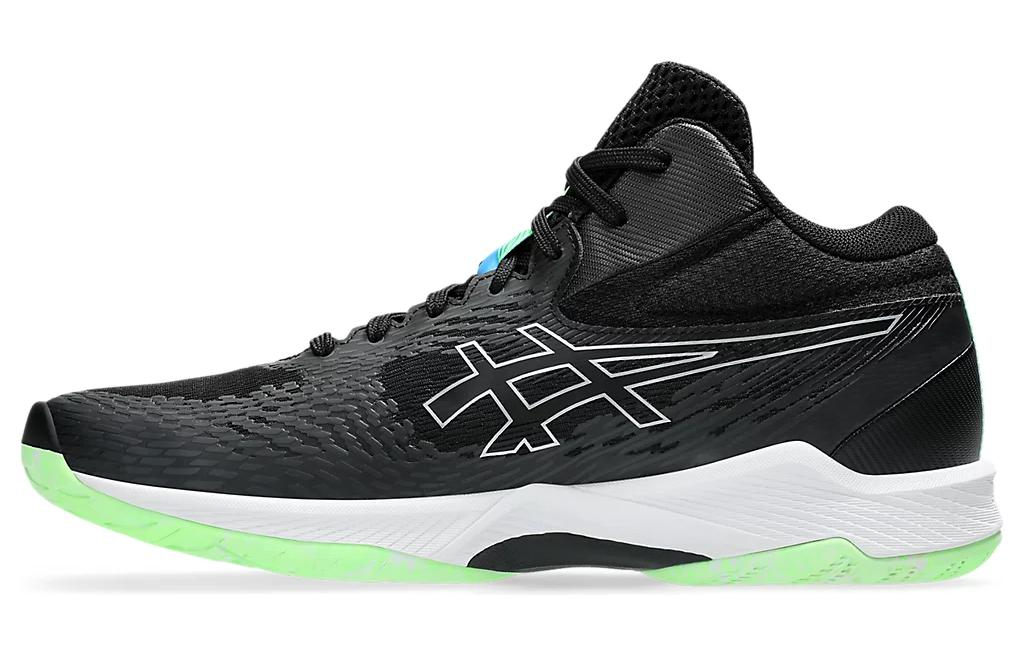 Asics V SWIFT FF MT 4 Износостойкие Дышащие Средняя высота Тренировочная обувь Унисекс Черный Зеленый 1053A064-001 44