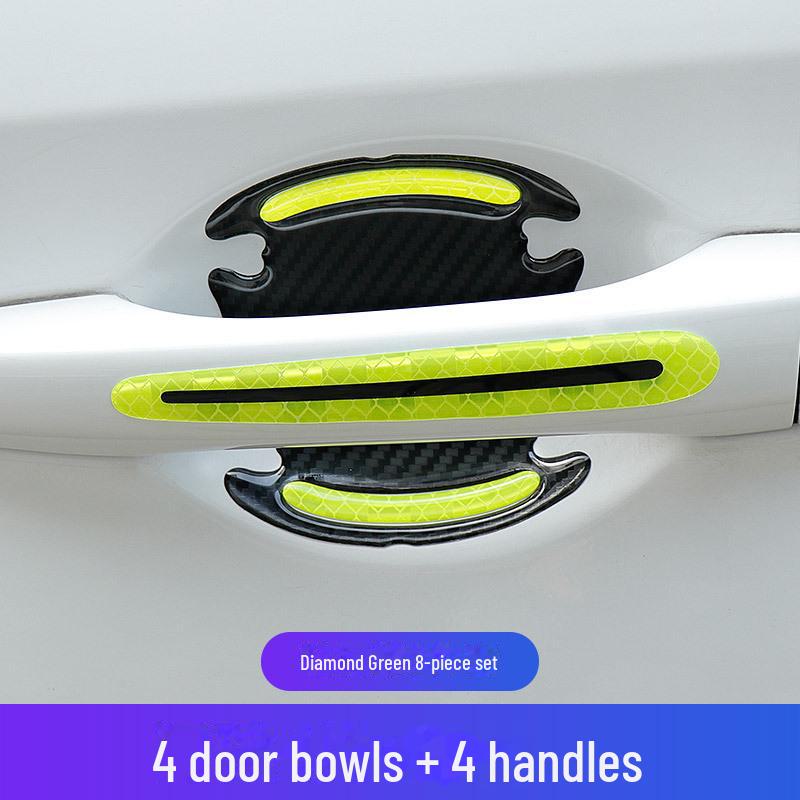 Backspegel Nattsäkerhet Reflekterande Repskyddande Personlig Bildekal